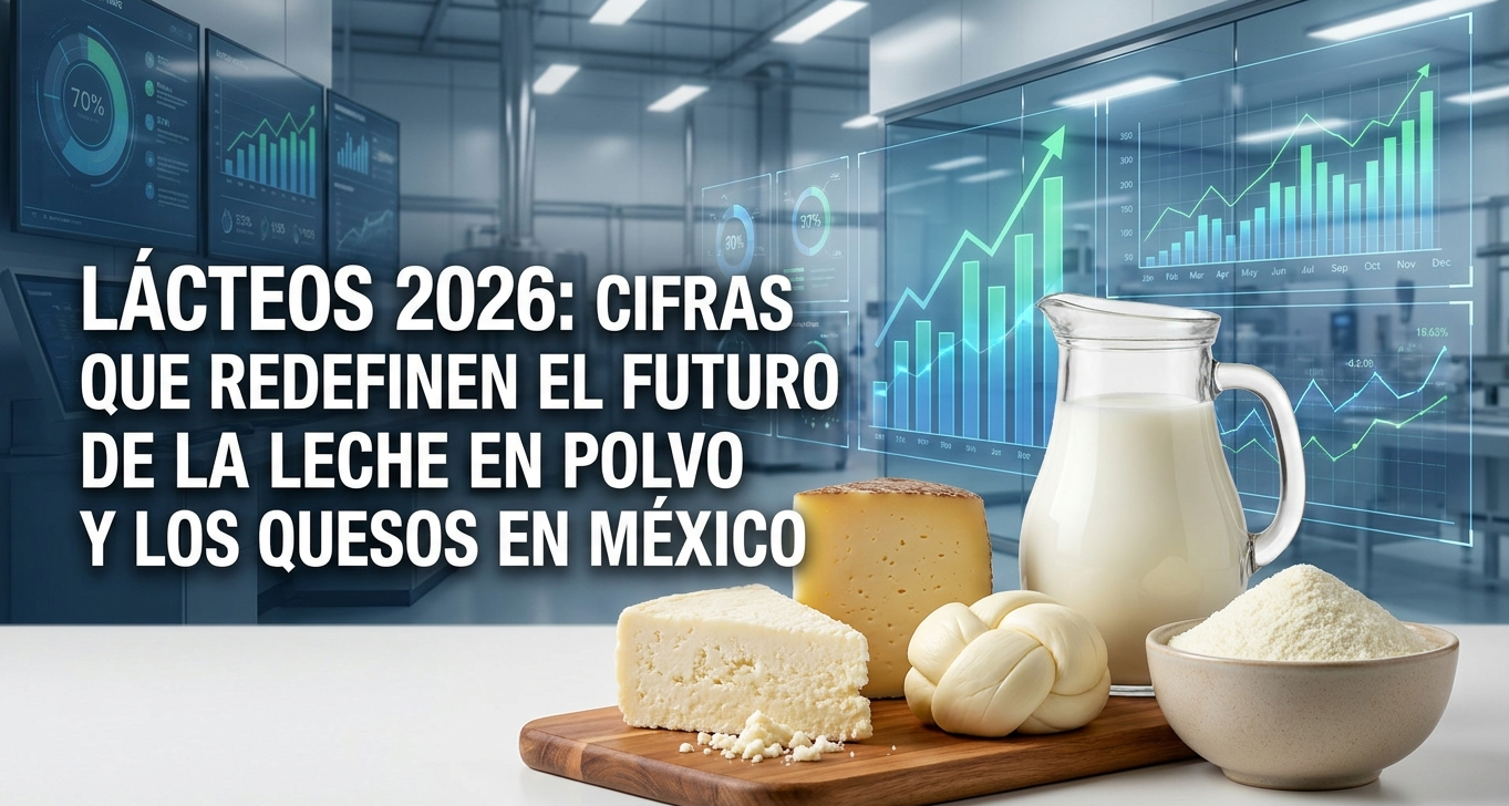 Lácteos 2026: cifras que redefinen el futuro de la leche en polvo y los quesos en México